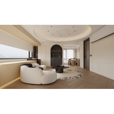 臺(tái)州·玖樾府121m2現(xiàn)代法式風(fēng)格