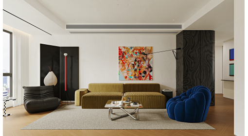 臺(tái)州·春江映月125m2現(xiàn)代風(fēng)格兩居室