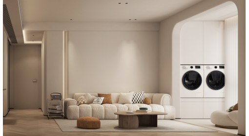 臺州·天驕嘉苑90m2奶油原木風格兩居室