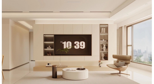 臺州·云樾觀嶺110m2現(xiàn)代奶油風格三居室