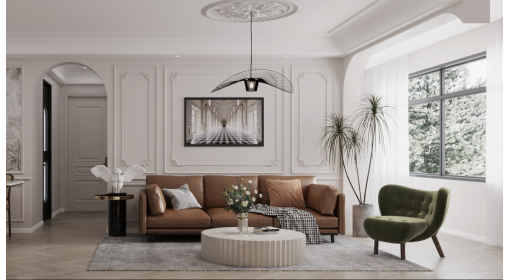 臺州·悅景園106m2法式復(fù)古風(fēng)格兩居室