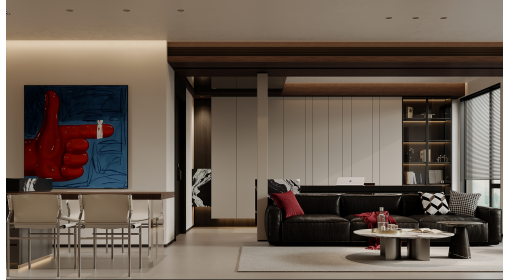 臺州·九龍首府121m2現(xiàn)代極簡風(fēng)格