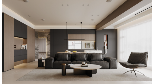 臺州·龍譽華庭106m2意式輕奢風格